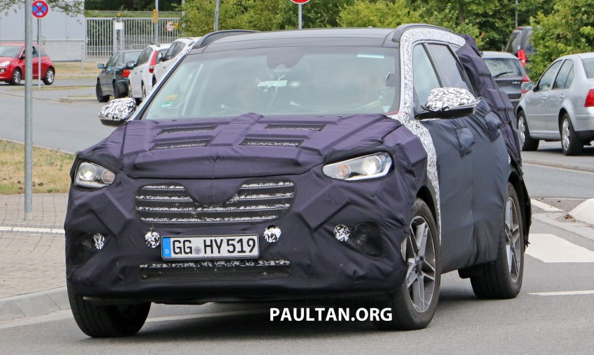 SPIED: Hyundai Grand Santa Fe facelift in Germany 363312