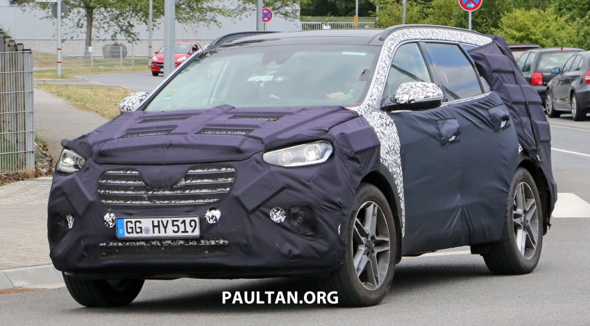 SPIED: Hyundai Grand Santa Fe facelift in Germany 363313
