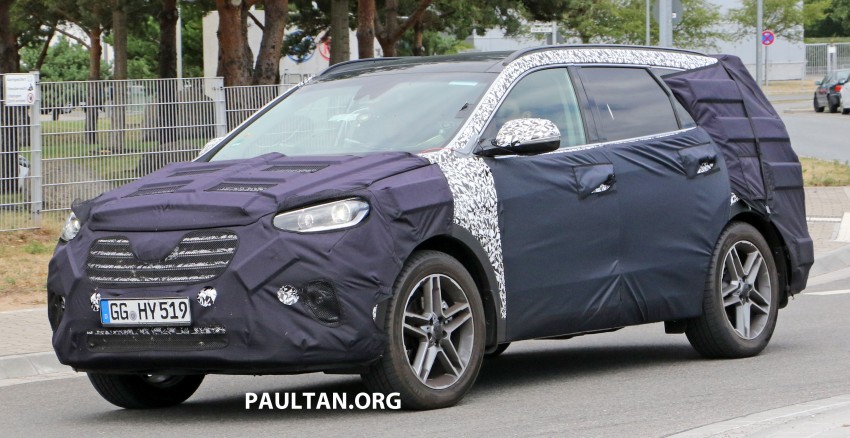 SPIED: Hyundai Grand Santa Fe facelift in Germany 363315