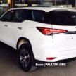 2016 Toyota Fortuner debuts in Thailand, from RM133k