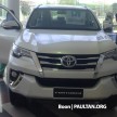 2016 Toyota Fortuner debuts in Thailand, from RM133k