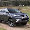 2016 Toyota Fortuner pricing, specs out: RM187k-200k