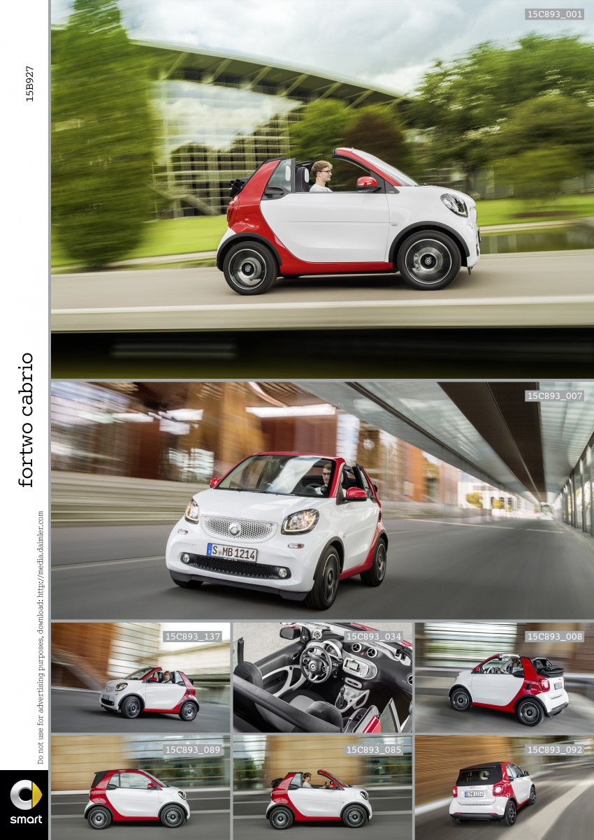 2016 smart fortwo cabrio revealed, debuts in Frankfurt 372754