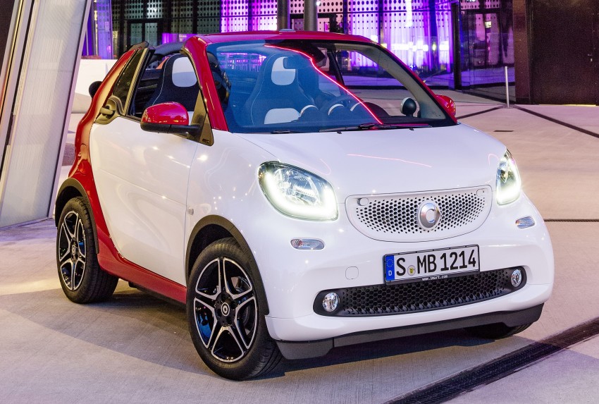 2016 smart fortwo cabrio revealed, debuts in Frankfurt 372785