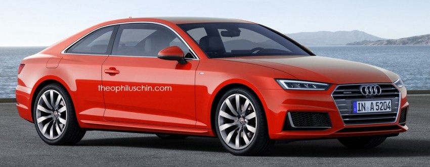 2017 Audi A5 coupe rendered with sleeker styling 369202