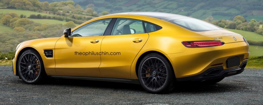 2018 Mercedes-AMG GT4 rendered – production version to rival next-gen Panamera, M6 Gran Coupe 372910