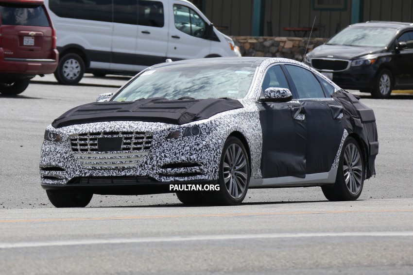 SPIED: Hyundai Genesis facelift to get twin-turbo V6? 393408