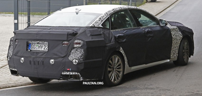 SPIED: Hyundai Genesis facelift to get twin-turbo V6? 368429