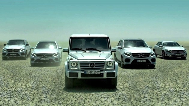 Mercedes-Benz-Fahrzeuge-SUV-Offroad-GLE-GLA-G-Klasse-GLC-Coupe-TV-Spot