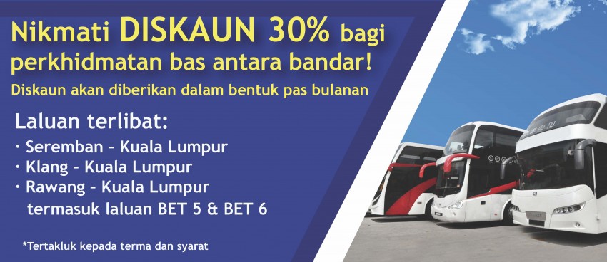 Bus commuters from Seremban, Klang And Rawang to get 30% discount on monthly passes – SPAD 369747