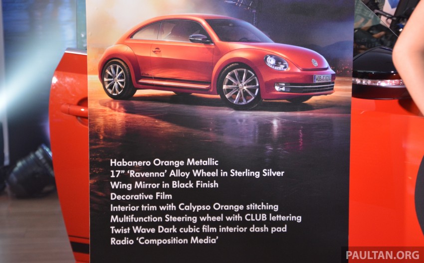 VW Beetle Club Edition launched – 50 units, RM153k 368587