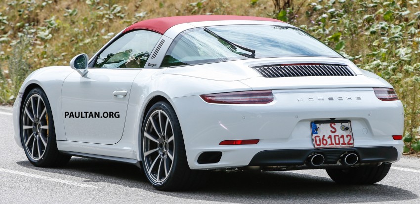 SPIED: Porsche 911 facelift entire range photographed 365934