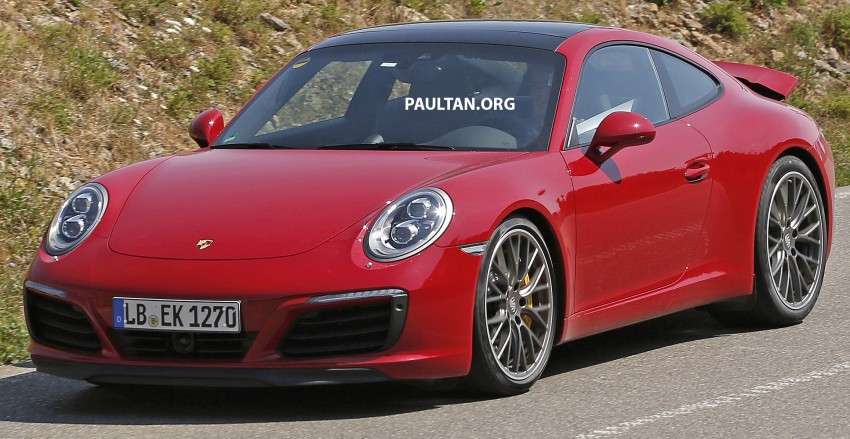 SPIED: Porsche 911 facelift entire range photographed 365924