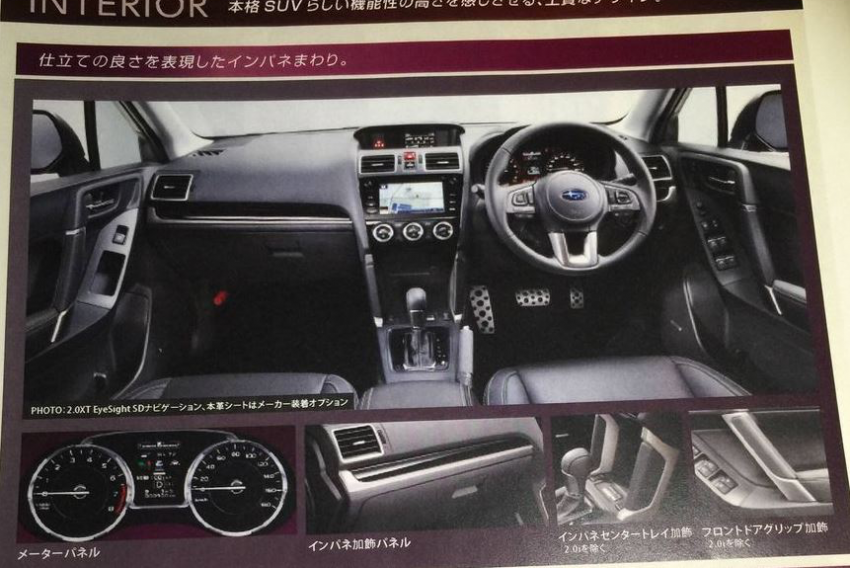 Subaru Forester facelift revealed via brochure leak 381844