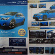 Subaru XV facelift revealed, Japanese specs leaked
