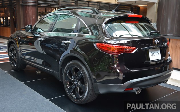 2016 Infiniti QX70S Black 3