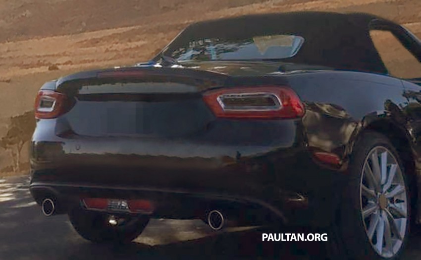 Fiat 124 Spider caught undisguised at its photoshoot 385254