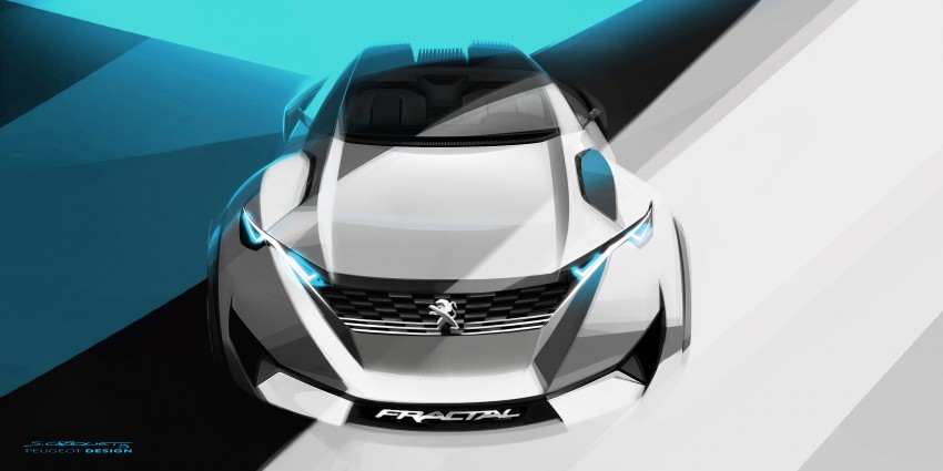 Peugeot Fractal – electric roadster concept unveiled 373794