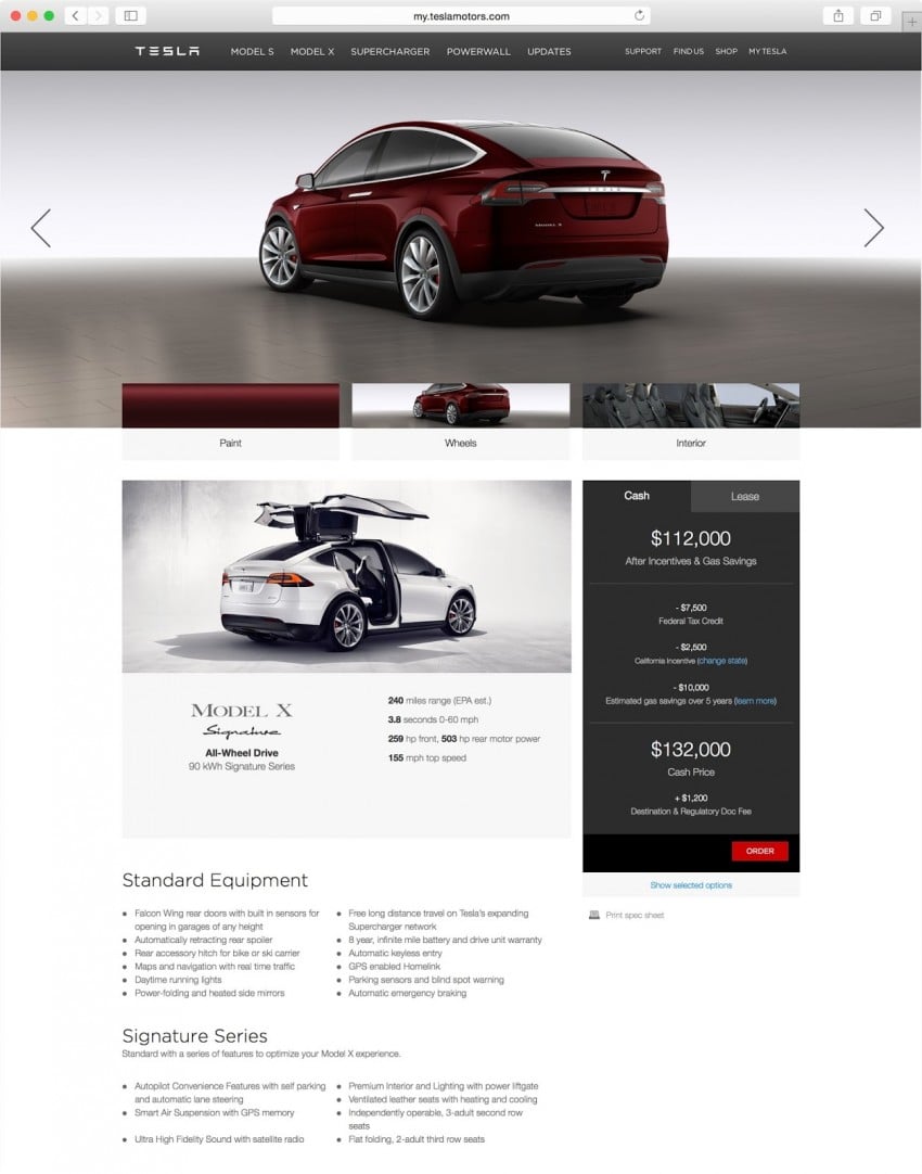 Tesla Model X – first pictures of production model out; has seven seats, is expensive, but ludicrously fast 374338