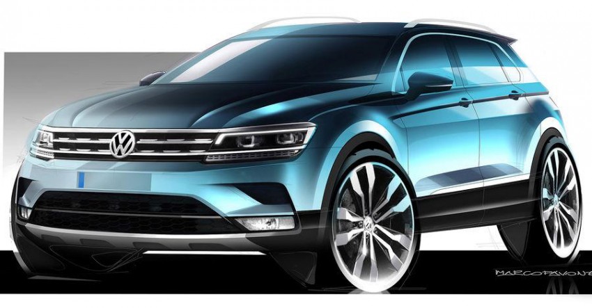 Volkswagen releases sketches of next-gen Tiguan 378716