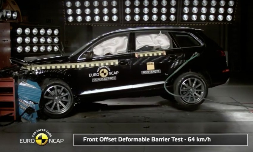 VIDEO: Audi Q7 nets five-star Euro NCAP safety rating, claims ‘Euro NCAP Advanced’ award 374774