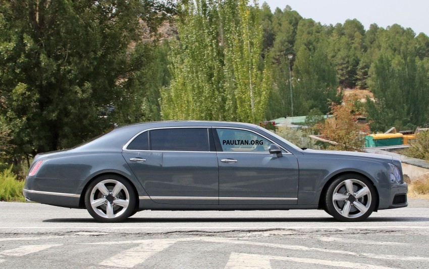 SPIED: Bentley Mulsanne facelift, LWB model captured 381763