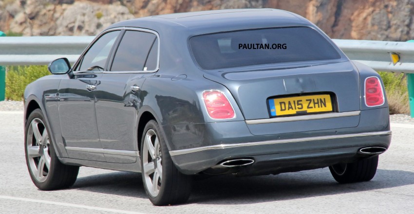 SPIED: Bentley Mulsanne facelift, LWB model captured 381766