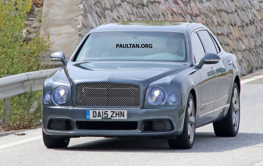 SPIED: Bentley Mulsanne facelift, LWB model captured 381767