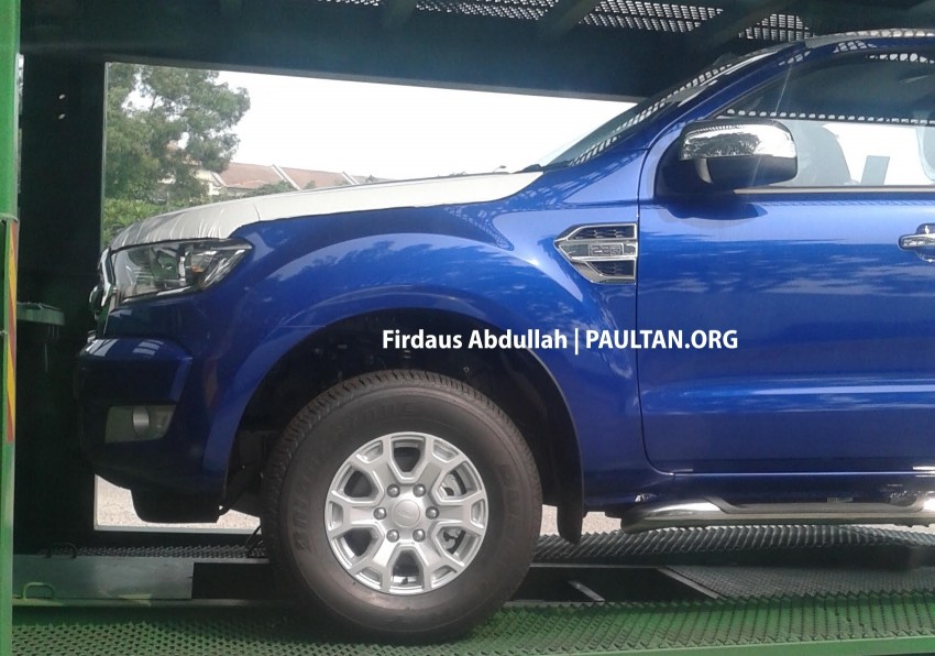 Ford Ranger T6 facelift sighted leaving Port Klang 382837