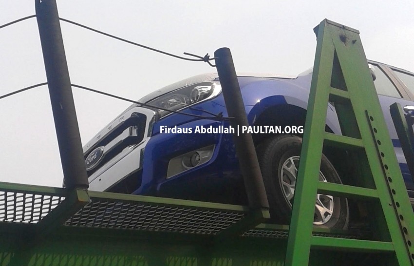 Ford Ranger T6 facelift sighted leaving Port Klang 382836