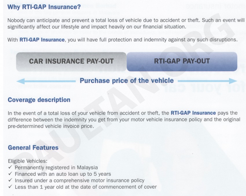 RTI-GAP insurance now available in Malaysia for Nissan cars from TCIBS and AXA Affin GI 385246