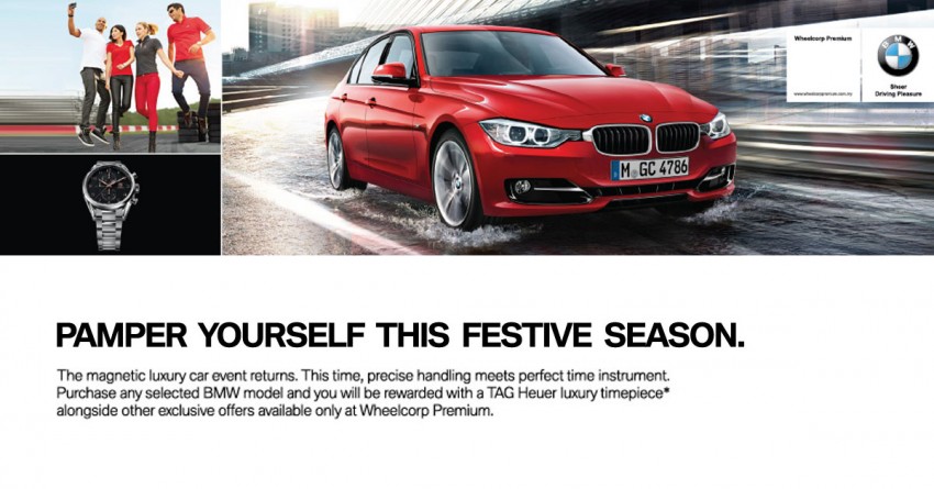 AD: Free TAG Heuer watch with your BMW, plus attractive cash rebates at Wheelcorp Premium 382975