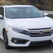 2016 Honda Civic – full technical details on the 10th gen sedan, which benchmarks the 3 Series, C-Class