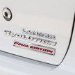 Farewell to Mitsubishi Evo X with 303 hp Final Edition