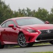 Lexus RC coupe – new 200t and 300 AWD variants