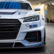 Audi TT Cup racer at the Audi Forum Neckarsulm