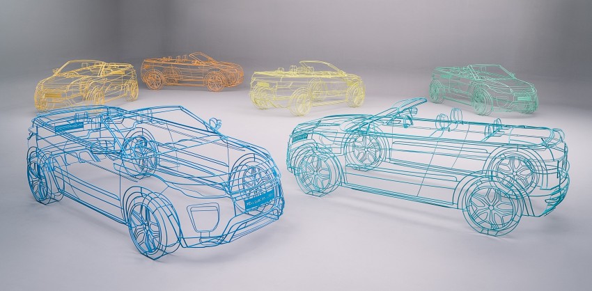 Range Rover Evoque Convertible teased in wireframes around London, global debut set for November 386776