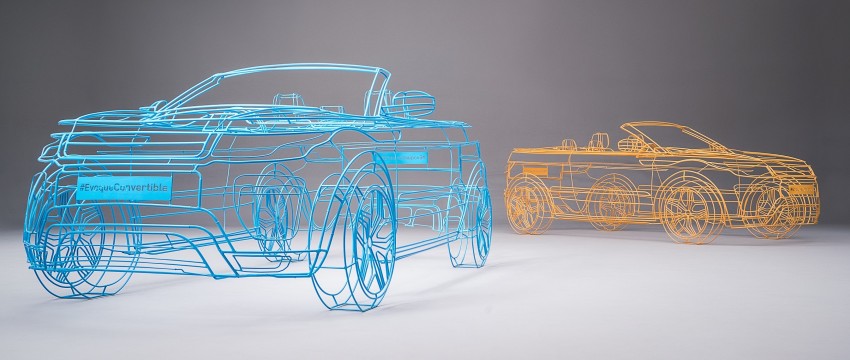 Range Rover Evoque Convertible teased in wireframes around London, global debut set for November 386778