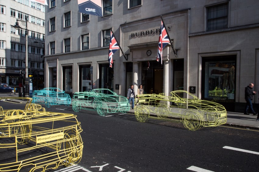Range Rover Evoque Convertible teased in wireframes around London, global debut set for November 386790