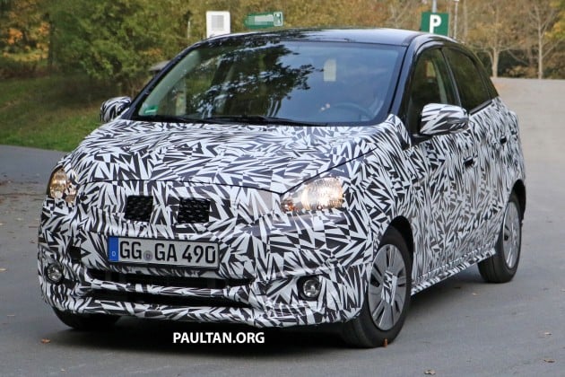 Mitsubishi-Mirage-facelift-spyshots-3
