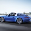 2016 Porsche 911 Carrera 4, Targa 4 AWD revealed