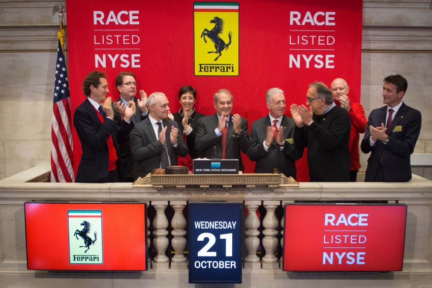 Ferrari ends successful first day listing on NYSE 396635