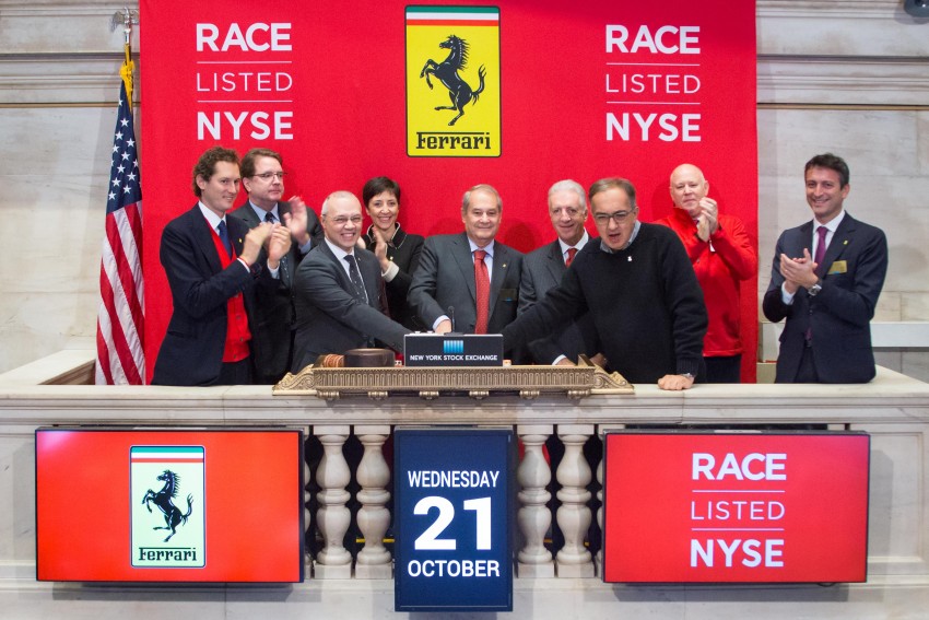 Ferrari ends successful first day listing on NYSE 396638