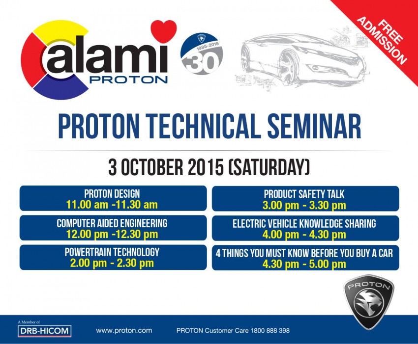 Proton Tech Seminar at <em>Alami Proton</em> this weekend 386188