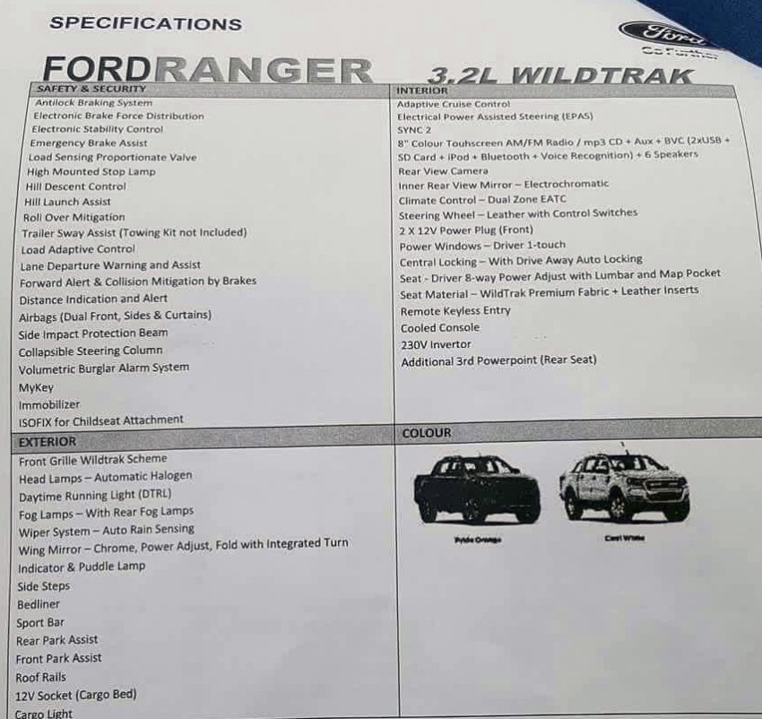Ford Ranger Wildtrak facelift – est. price RM136k 387769