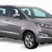 New Toyota Innova open for booking in Malaysia, est from RM109k – Dual VVT-i, 6-speed auto, 7 airbags