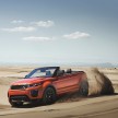 Range Rover Evoque Convertible officially revealed