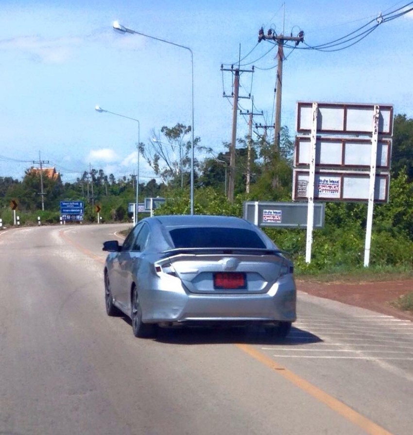 SPIED: 2016 Honda Civic caught testing in Thailand 412457
