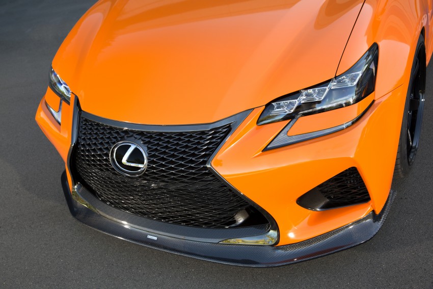 Lexus RC F and GS F wear Burnt Orange for SEMA 404142