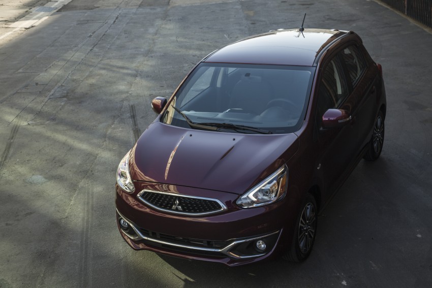 LA 2015: 2017 Mitsubishi Mirage – facelift with a grille 409606